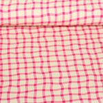 Bio Jersey - Hamburger Liebe Digitaldruck Picknick Check Pink