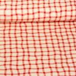 Ekologisk Jersey - Digitaltryck Picnic Check Röd