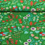 Bio zomersweet - digitale print Picknick in het park groen