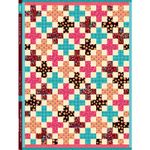 Panneau Popeline de coton bio - Hamburger Liebe Picknick Cheater Quilt Noir-0