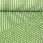 Tissu matelassé pour veste - Rayures double face Vert