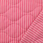 Tikkikangas takkeihin - raidallinen kesätikkikangas doubleface pinkki