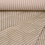 Gesteppter Jackenstoff - Streifen Sommerstepp Doubleface Sand
