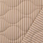 Vadderat Jacktyg - Randigt Sommarquilt Doubleface Sand