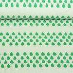 Bio Jacquard Jersey - Hamburger Liebe Picknick Drops Ecru Grün