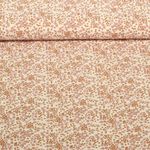 Seersucker - Mini Blumen Vintage Glatt Orange