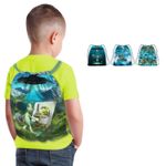 Canvas Panel - Digitaldruck Kids Backpack Außerirdische Blau-1