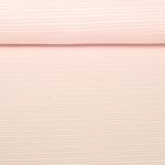 Sweat d'été - French Terry tricoté Rayures Rose