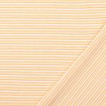 Sweat d'été - French Terry tricoté à rayures orange