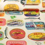 Outdoorstoff Hugo & Hilda - Ölsardinen Ecru Multicolor