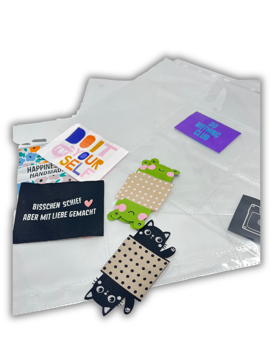 Pochettes de protection pour étiquettes tissées - 10 feuilles-1 Pochettes de protection pour étiquettes tissées - 10 feuilles-1