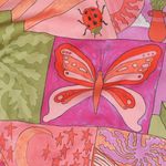 Bomullspoplin - Nerida Hansen digitaltryck Creatures Pink