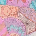 Bomullspoplin - Nerida Hansen digitaltryck Creatures Mint