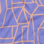 Voile de coton - impression numérique bleue Voile de coton - impression numérique bleue