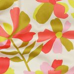 Katoen satijn - digitale print wit