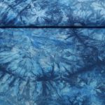 Viskoseleinen - Batik Blau