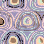 Viskoosijersey - Violetti ympyräkuosi