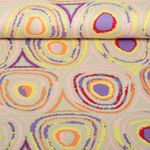 Viskosejersey - Kreise Beige