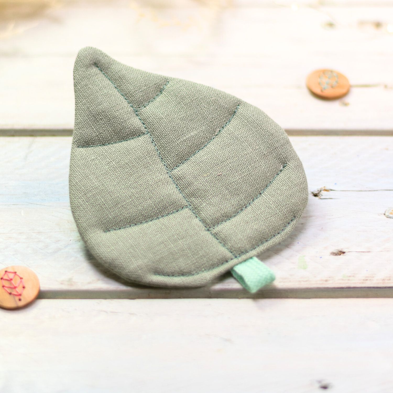 Lin European Flax - Uni Vert sauge-1 Lin European Flax - Uni Vert sauge-1