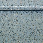 Tissu jeans pour blouses - Léopard Impression sur film Bleu clair