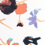 Lino viscosa - Grandes flores blancas