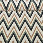 Kleider und Blusenstoff - Stretch Twill ZickZack Grün