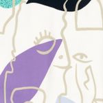 Bomullssatin - Stretch Ansikten Ecru