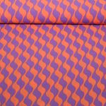 Kleider und Blusenstoff - Wellen Violett