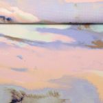 Kleider und Blusenstoff - Stretch Bubble Aquarell Flieder