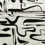 Viskose - Crepe Abstrakt Weiß