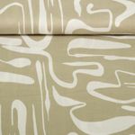 Viskose - Crepe Abstrakt Beige