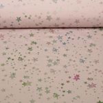 Tissu imperméable - Déperlant Etoiles Vieux rose