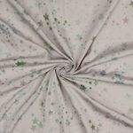 Tecido para casacos de chuva - Estrelas repelentes de água rosa antigo