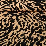 Popeline de viscose bambou - Tigré Pêche