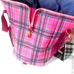 Simili synthétique Tartan - Rose vif - Au mètre-3