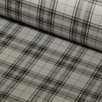 Kunstleder Tartan - grau - Meterware-0