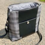 Kunstleder Tartan - grau - Meterware-2
