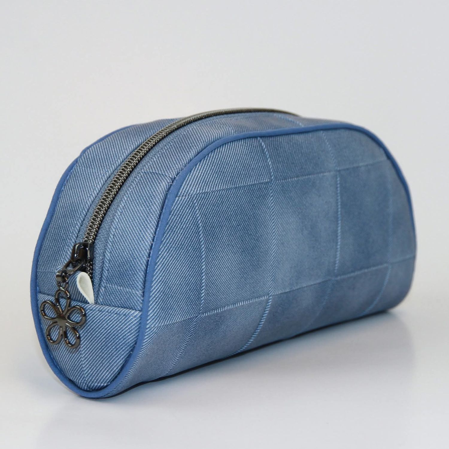 Simili synthétique Quadra - Bleu jeans - Au mètre-3 Simili synthétique Quadra - Bleu jeans - Au mètre-3