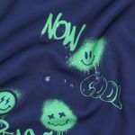 Softshell - Impression numérique Graffiti Smiley Marine