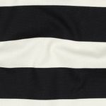 Lona de algodón - Rayas en negro y ecru