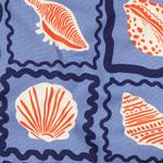 Canvas de algodón - Conchas azul vaquero