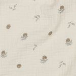 Musselina orgânica - flores da natureza