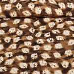 Viscose - Rayonne slub Stretch Batik Marron