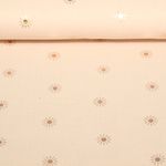 Gaze de coton - Double Gaze Soleils Impression sur film Pêche