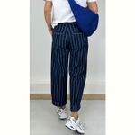 Jeans - Jacquard Streifen Blau-2