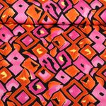 Viskose-Satin - Rauten Fuchsia