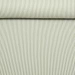 Seersucker Jersey - Rayé Kaki Blanc