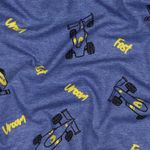 Jersey - Blauwe Melange Raceauto's Garengeverfd