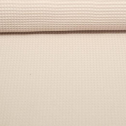 Waffelpique Lotta - Uni Beige