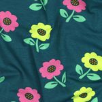 Jersey - Neon groene bloemen